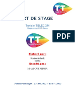 RAPPORT de STAGE Tunisie Telecom Ichrak