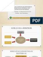 ANALISIS LINGKUNGAN PENDIDIKAN, LINGKUNGAN INTERNAL DAN LINGKUNGAN