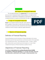 New Conceptual Framework for Financial Reporting