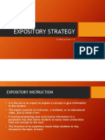 Expository Strategy