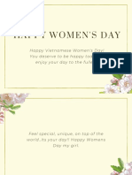 Happy Women'S Day: Happy Vietnamese Women's Day! You Deserve To Be Happy Today So Enjoy Your Day To The Fullest