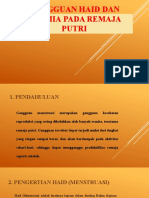 Materi Gangguan haid pada remaja putri