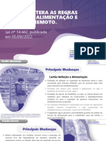 NOVA LEI ALTERA REGRAS DE AUXÍLIO-ALIMENTAÇÃO E TRABALHO REMOTO