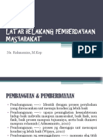 Konsep Dasar Pemberdayaan Masyarakat PDF