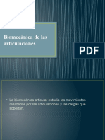 Biomecánica de Las Articulaciones