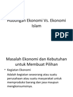 Hubungan Ekonomi vs. Ekonomi Islam