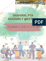 GENERAL PTA Assembly Meeting