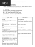 Detailed Lesson Plan in Arts For Grade 7