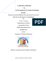 Modeling and Development of Antilock Braking System Project Report