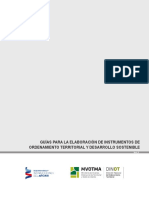 Guias para La Elaboracion de Intrumentos de Ordenamiento Territorial y Desarrollo Sostenible. Volumen 1