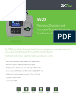 Waterproof, Dustproof and Shockproof Portable Fingerprint Time & Attendance Terminal
