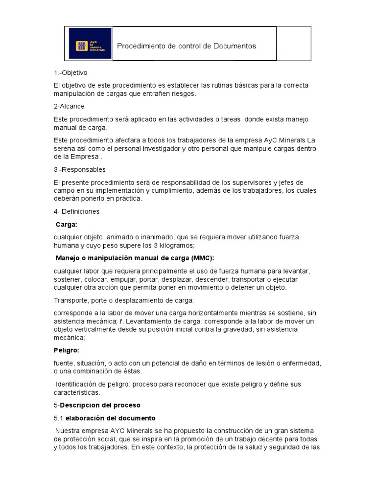 Control de Documentos 90001 Trabajo | PDF | Business | Calidad (comercial)