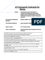 Bid Checklist Construction Works