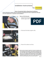 IMPCO Upgrade Kit Installation Instructions for HYSTER