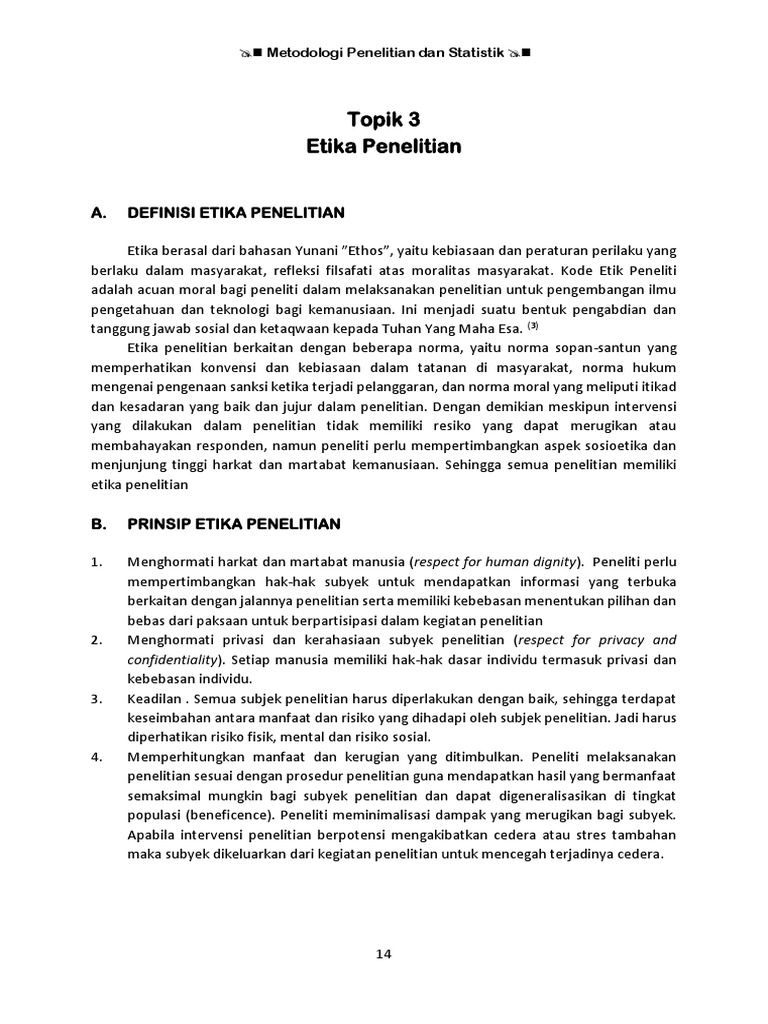 Metodologi Penelitian Dan Statistik Pdf