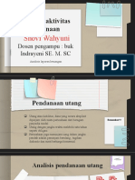 Analisis pendanaan utang dan sewa dalam laporan keuangan