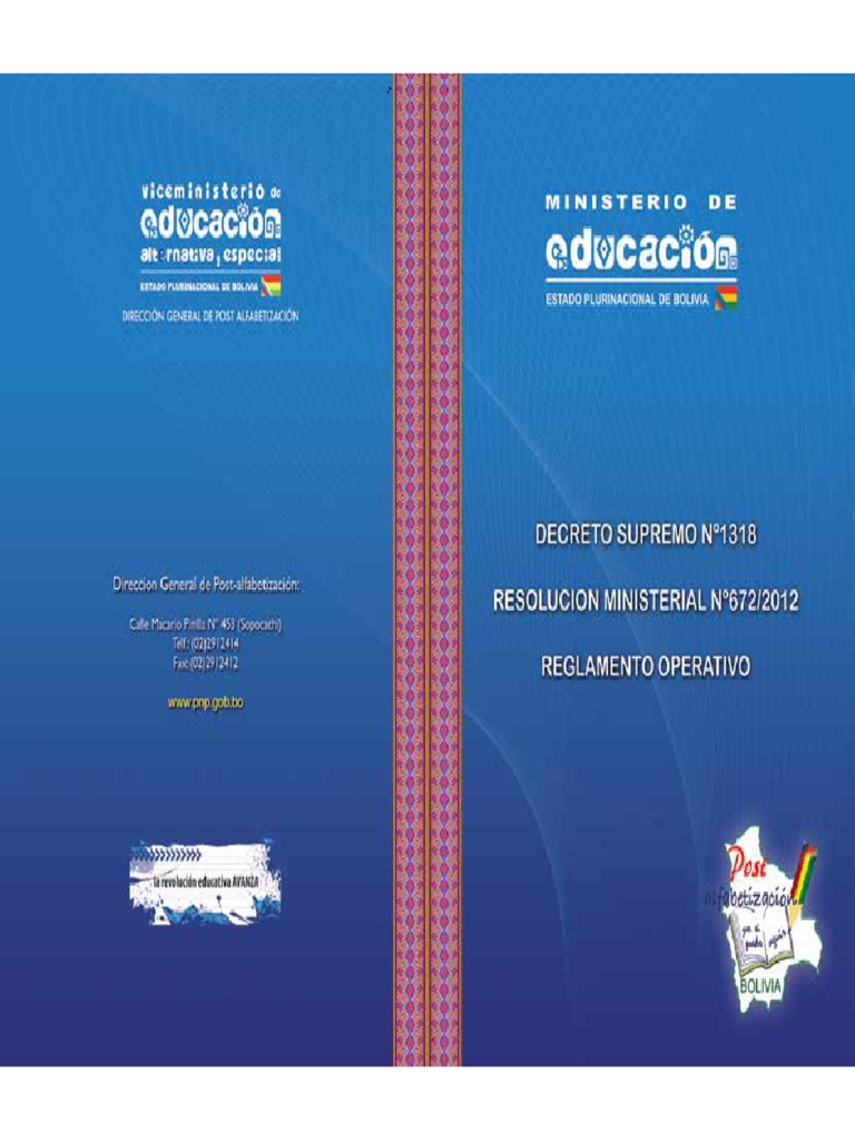 DS 1318 y Reglamento | PDF | Plan de estudios | Educación primaria
