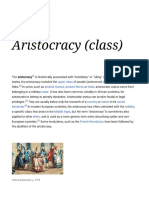 Aristocracy: Hereditary Social Class