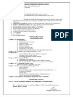 The Last Date For Submission of Project Report Will Be Intimated by Examination Branch, KSOU, Mysore. Sd/-Chairman DOS&R in Management