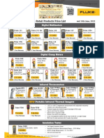 Fluke Clamp & Multimeter Retail Price List Wef 16-06-2022