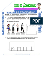 Orden de Informacion para Tercero de Primaria