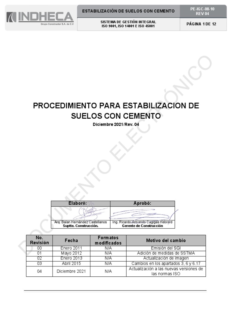 PE-IGC-08-10 Estabilización de Suelos Con Cemento Rev 04 (Unlocked by ...