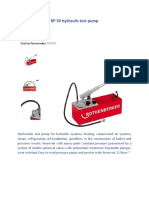 RP 50 hydraulic test pump