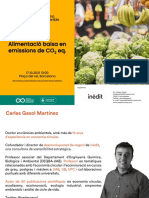 Alimentacio Baixa en Emissions D e CO2eq.