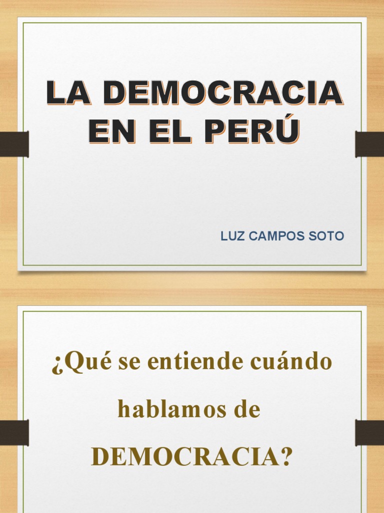 Democracia en Perú: Retos y Representación | PDF | Votación | Democracia