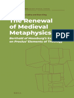 (History of Metaphysics - Ancient, Medieval, Modern, 2) Dragos Calma, Evan King - The Renewal of Medieval Metaphysics - Berthold of Moosburg's Expositio On Proclus' Elements of Theology-Brill (2021)