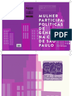 Mulher Participa políticas de gênero na cidade São Paulo
