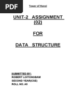 Tower of Hanoi C Program Assignment.