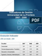 Indicadores Facultades 2007-2009