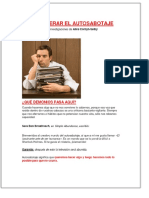 CÓMO SUPERAR EL AUTOSABOTAJE - PDF
