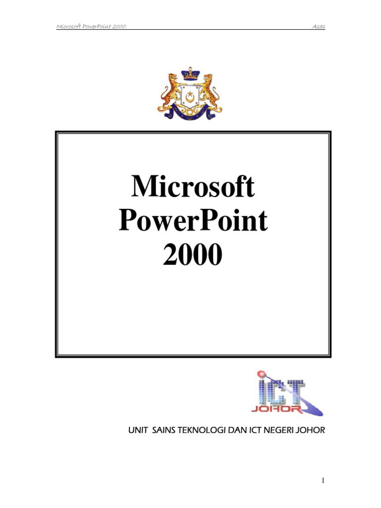 Panduan Asas Microsoft PowerPoint 2000 | PDF | Teknologi & Rekayasa