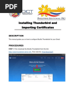 How To Install Thunderbird and Import Certificates