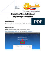 How To Install Thunderbird and Import Certificates