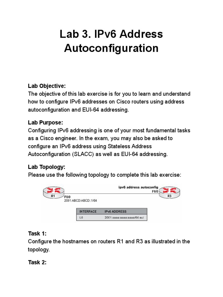 Configuring ipv6 addressing using stateless address autoconfiguration