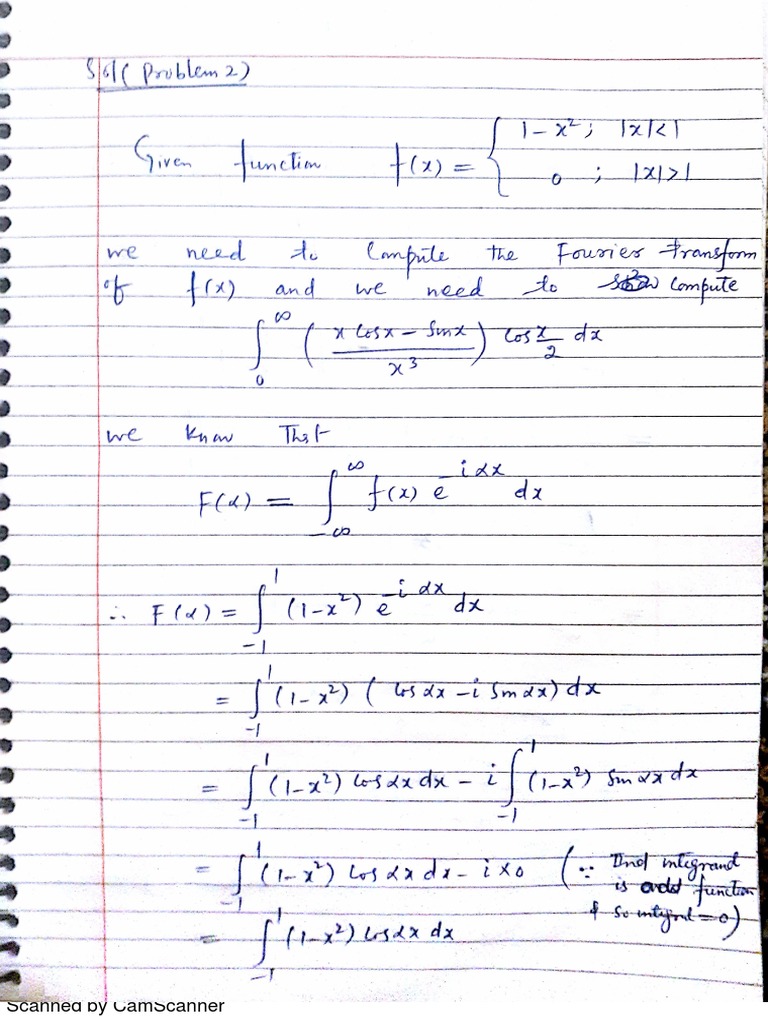 Fourier Transformation of Sine and Cosine | PDF