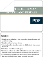 CH 8 - Human Health and Diseases - Nottes