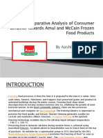 A Comparative Analysis of Consumer Behavior Towards Amul