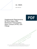 UL 1684A-2007 Standard For Supplemental Requirements For Extra Heavy Wall Reinforced Thermosetting Resin Conduit (RTRC) and Fittings