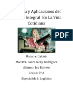 Historia y Aplicaciones Del Calculo Integral en La Vida Cotidiana.