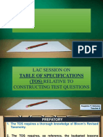 Lac On Table Specifications Presentation