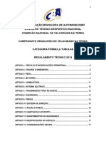 Regulamento técnico Fórmula Tubular 2014