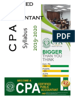 CPA Pakistan Syllabus 2019-2020
