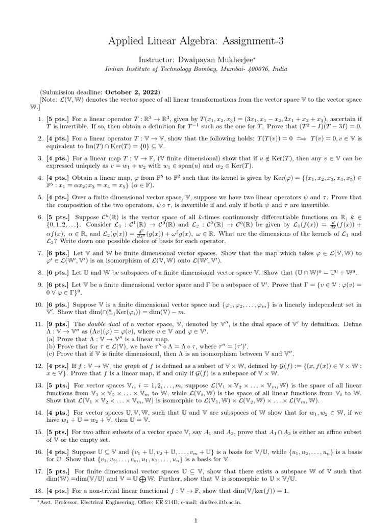 Vector Space Linear Independence