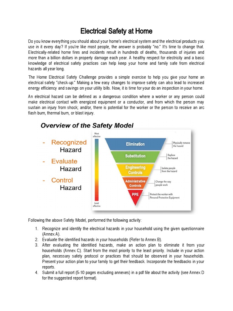 20210926 Electrical Safety Activity PDF Building Engineering