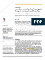 Intermittent Fasting Results in Tissue-Specific Changes in Bioenergetics and Redox State 2014