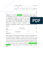 Acta de La Integración de La Comisión Mixta de Representantes de Las Partes.